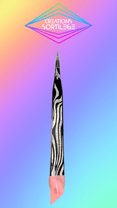 Pinces Avec Embout Silicone - Plates - Noir Holographique Créations Sortilege